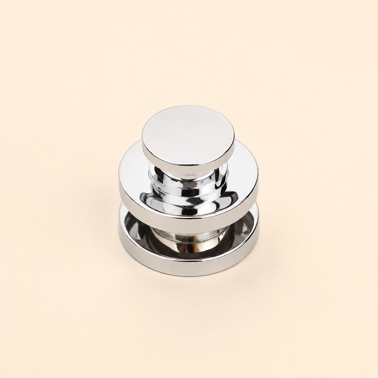 Perfume Tops - Silver Stepped Disc Cap - Wholesale Perfume Cap, FEA 15