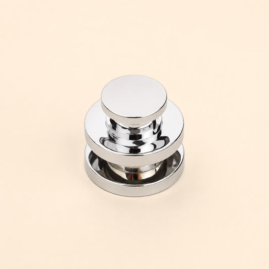 Perfume Tops - Silver Stepped Disc Cap - Wholesale Perfume Cap, FEA 15