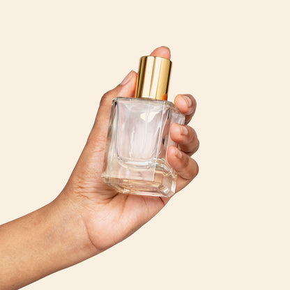 50ml Perfume Bottles Wholesale - Micron + Gold Top, Bulk Glass Perfume Bottles
