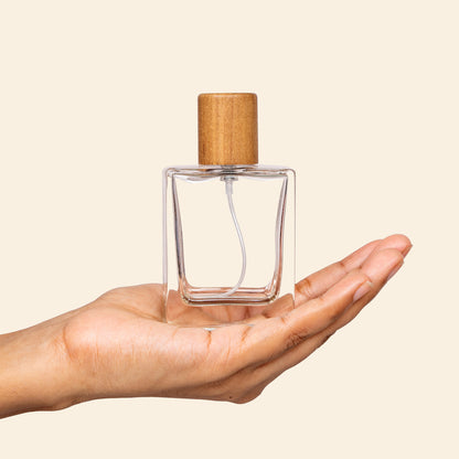 50ml Perfume Bottles Wholesale - Victor + Walnut Wooden Top, Custom Glass Bottles