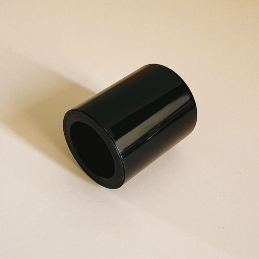 Perfume Tops - Black - Wholesale Glossy Black Perfume Cap Medium, Alumen FEA 15