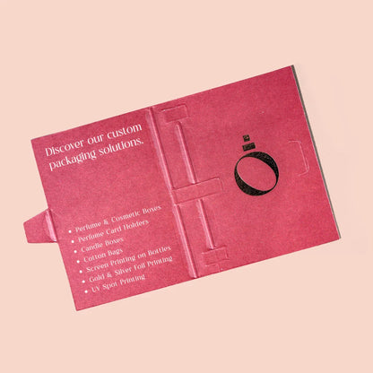 Card Holders for 2ml Spray Bottle - White and Custom Options Available - Holder Only - Packamor