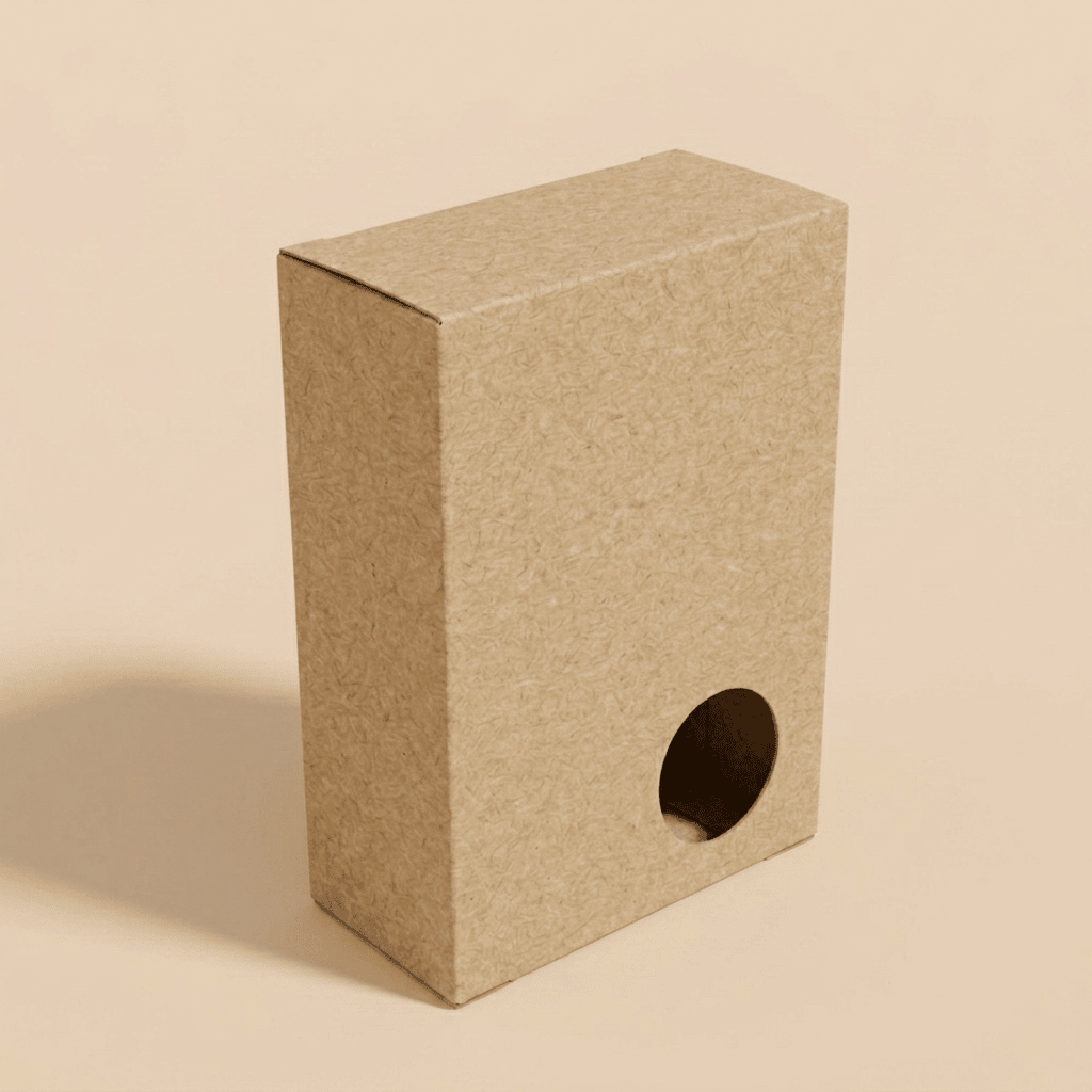 Custom Soap Boxes Wholesale | Rectangular Kraft with Corner Round Window