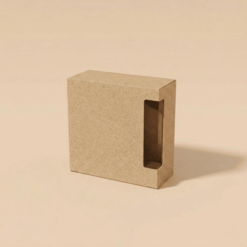 Custom Soap Boxes Wholesale | Square Kraft with Edge Window