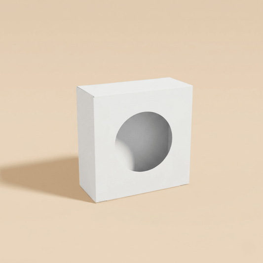 Custom Soap Boxes Wholesale | Square with Center Circle Window