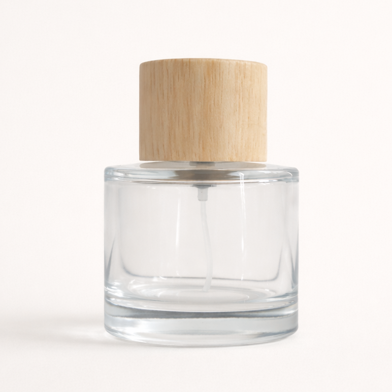 Perfume Bottles - Ombre 50ml + Bold Beechwood Cap (Natural), Perfume Bottles Wholesale
