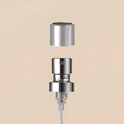 Perfume Bottle Spray - Wholesale for Perfume Tops, Shiny Silver, 100mcl/0.1cc, FEA 15, Crimp Type (with ring) - Packamor