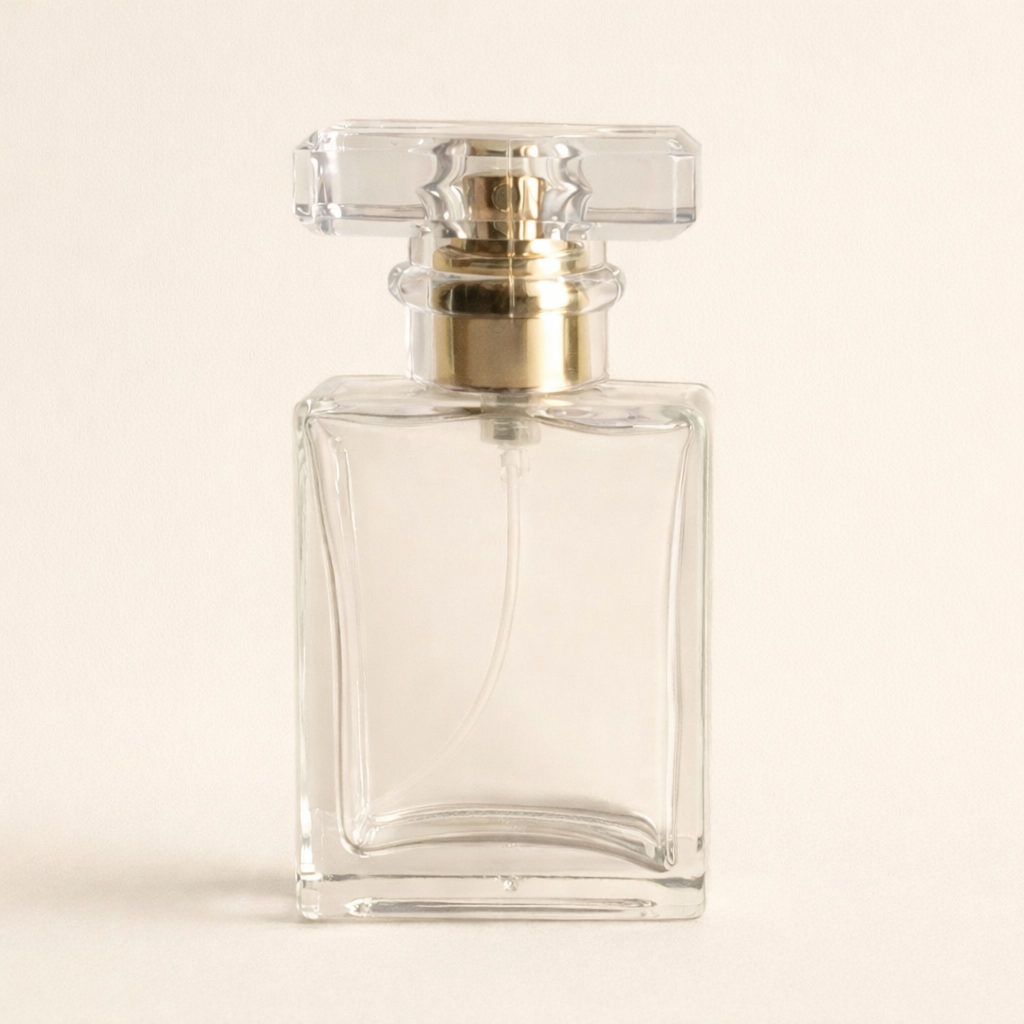 Refillable Perfume Bottles - 30ml Regula + Clear T Gold Screw Top