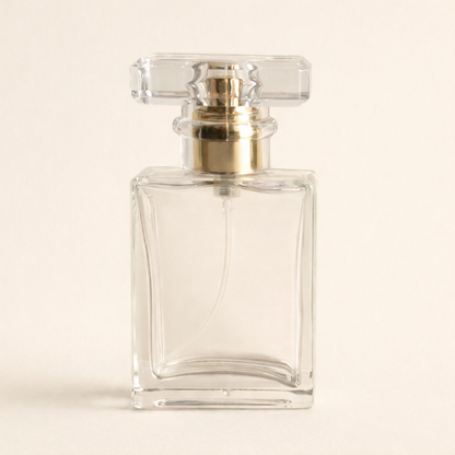 Refillable Perfume Bottles - 30ml Regula + Clear T Gold Screw Top