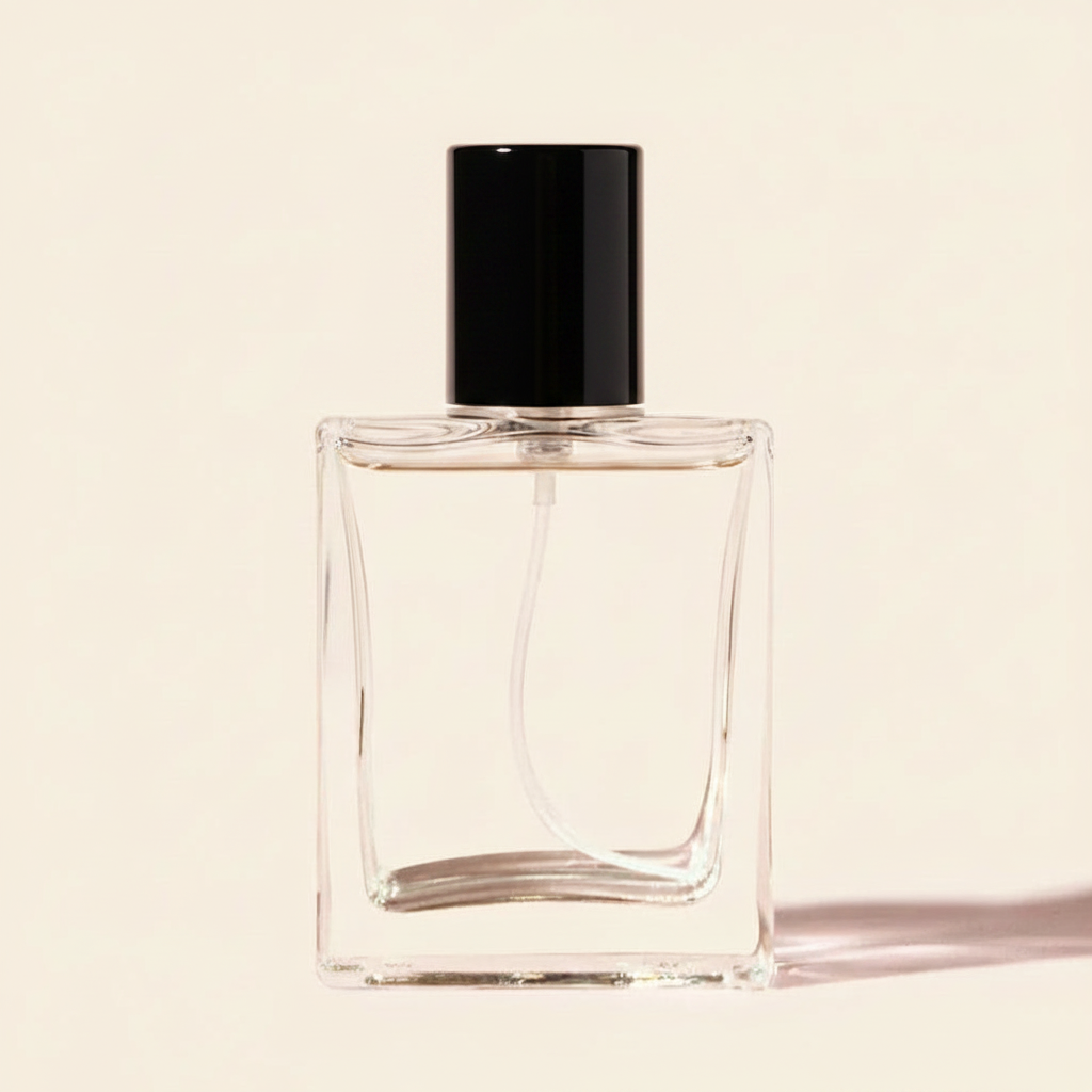 Refillable Perfume Bottles - 50ml Regula + Black Screw Top