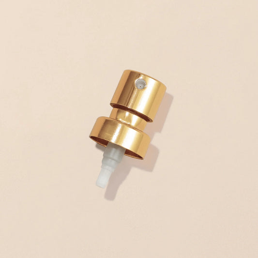 Perfume Spray - Gold 100mcl/0.1cc, FEA 15, Crimp Type (with step collar) - Packamor