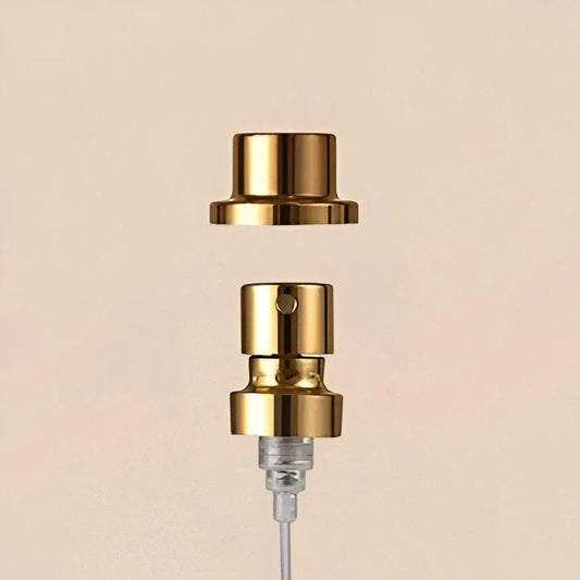 Perfume Spray - Gold 100mcl/0.1cc, FEA 15, Crimp Type (with step collar) - Packamor