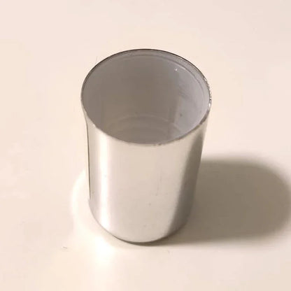 Perfume Tops - Silver - Wholesale Glossy Silver Perfume Cap Slim, Alumen FEA 15 - Packamor