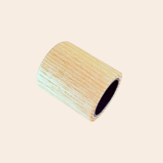 50ml Perfume Bottles Wholesale - Cube + Bold Beech Wood Top, Custom Fragrance Bottles - Packamor