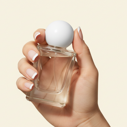 50ml Perfume Bottles Wholesale - Micron + White Spherical/Round Top