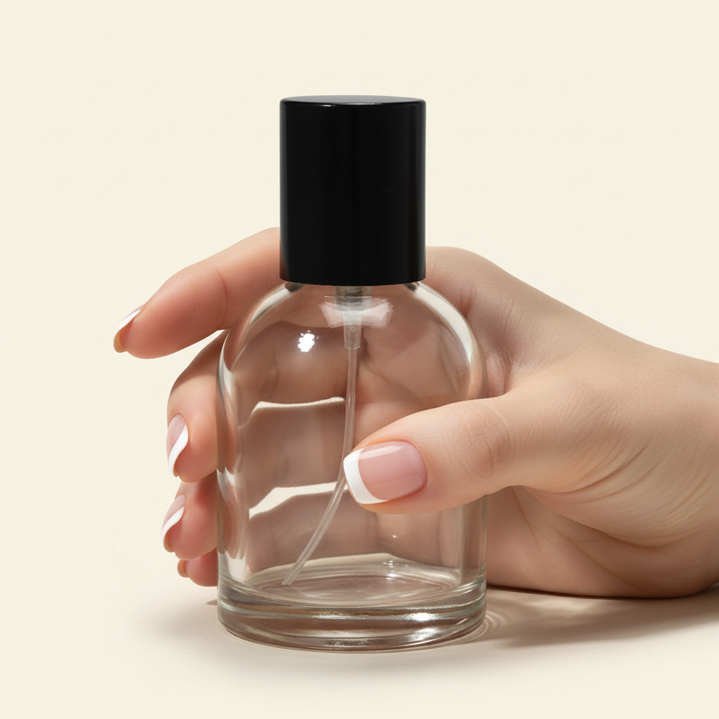 Perfume Bottles - 50 ml Reva + Black Top, Perfume Bottles Wholesale
