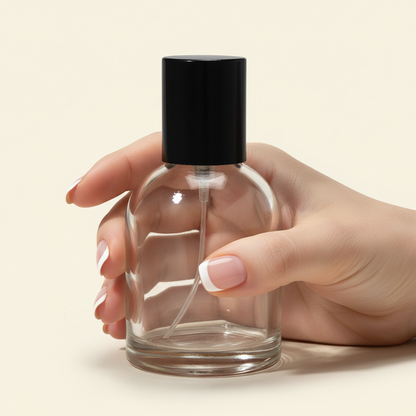 Perfume Bottles - 50 ml Reva + Black Top, Perfume Bottles Wholesale