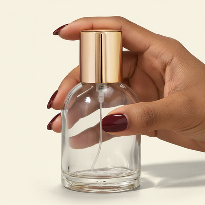 50ml Perfume Bottles - Reva + Gold Top, Perfume Bottles Wholesale