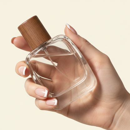 50ml Perfume Bottles Wholesale - Vertex + Walnut Finish Ashwood Top