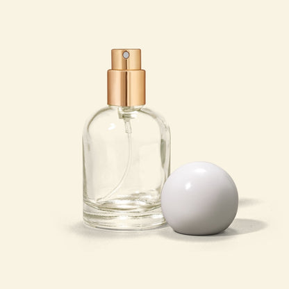 30ml Perfume Bottles - Reva + White Spherical  Top, Perfume Bottles Wholesale