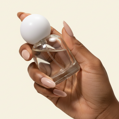 30ml Perfume Bottles - Reva + White Spherical  Top, Perfume Bottles Wholesale