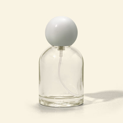 Perfume Bottles - 50 ml Reva + White Spherical  Top, Perfume Bottles Wholesale