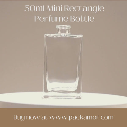 50ml mini rectangle perfume bottles