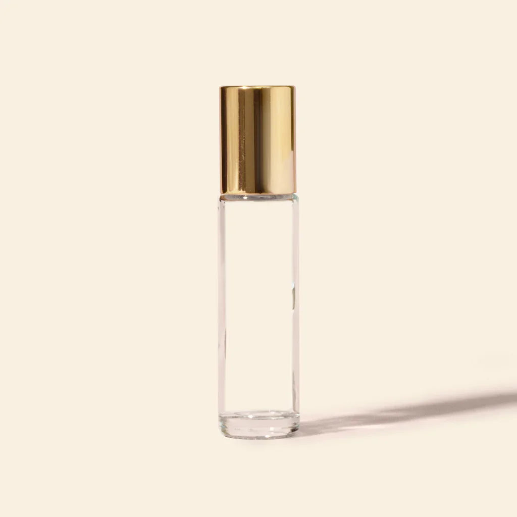 Roll-on Bottles - 10ml Round Gold Cap - Packamor