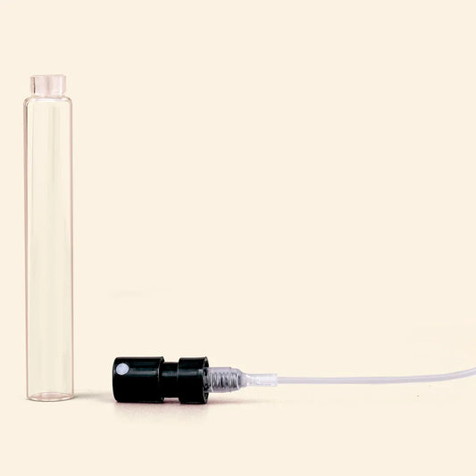 Tester Perfume Bottles - 5ml/.18oz Round Glass Black - Wholesale - Packamor