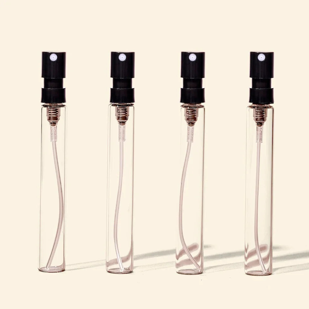Tester Perfume Bottles - 5ml/.18oz Round Glass Black - Wholesale - Packamor